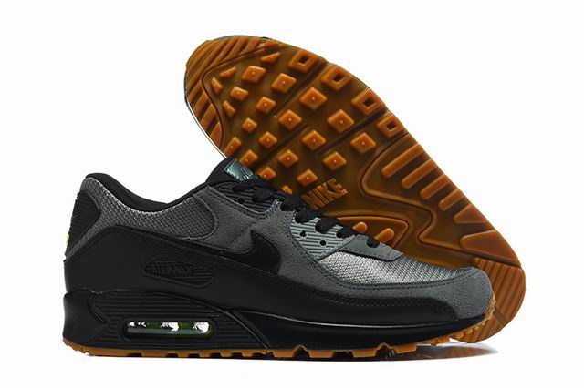 (image for) Nike Air Max 90 Black Grey Gum Men's Shoes-13